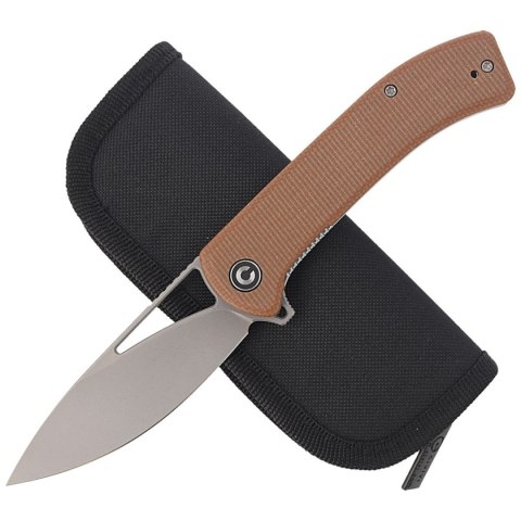 Nóż składany CIVIVI Riffle Brown Micarta, Stonewashed (C2024A) Civivi by WE Knife
