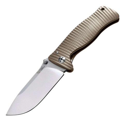 Nóż składany LionSteel SR2 Bronze Titanium, Satin Sleipner by Molletta (SR2 B) LionSteel