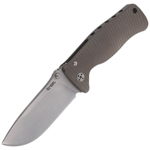 Nóż składany LionSteel SR2 Bronze Titanium, Satin Sleipner by Molletta (SR2 B) LionSteel