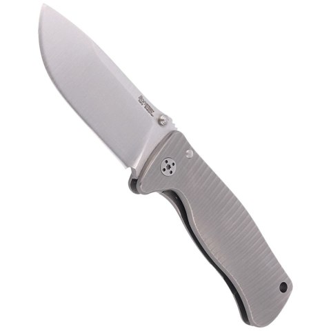 Nóż składany LionSteel SR2 Grey Titanium, Satin Sleipner by Molletta (SR2 G) LionSteel