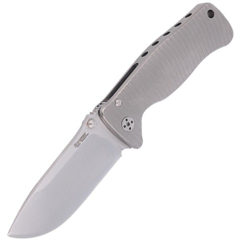 Nóż składany LionSteel SR2 Grey Titanium, Satin Sleipner by Molletta (SR2 G) LionSteel