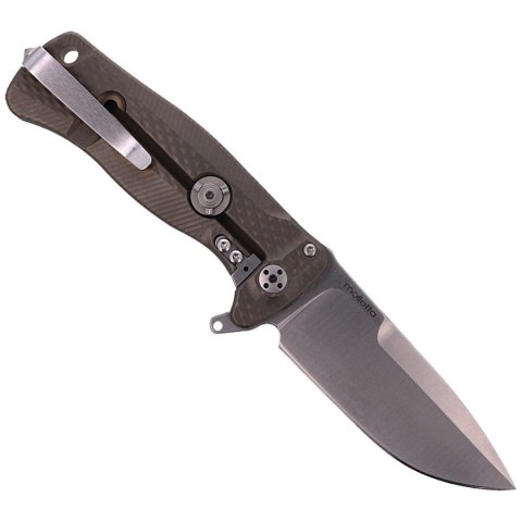 Nóż składany LionSteel SR22 Bronze Titanium, Satin Sleipner by Molletta (SR22 B) LionSteel