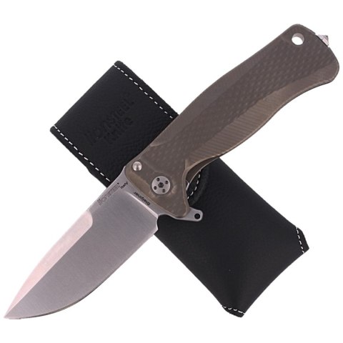 Nóż składany LionSteel SR22 Bronze Titanium, Satin Sleipner by Molletta (SR22 B) LionSteel