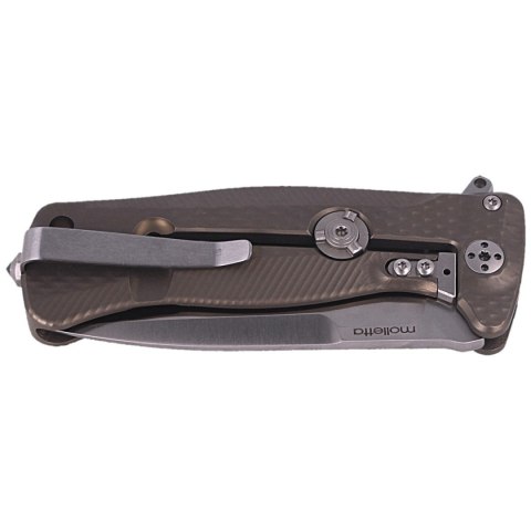 Nóż składany LionSteel SR22 Bronze Titanium, Satin Sleipner by Molletta (SR22 B) LionSteel