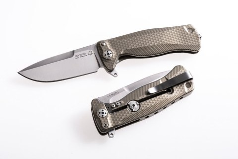 Nóż składany LionSteel SR22 Bronze Titanium, Satin Sleipner by Molletta (SR22 B) LionSteel