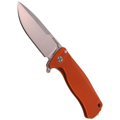 Nóż składany LionSteel SR22A Orange Aluminum, Satin Sleipner by Molletta (SR22A OS) LionSteel
