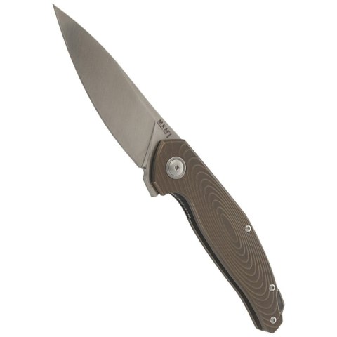 Nóż składany MKM Goccia Bronze Stonewashed Titanium, Satin M390 by Jens Ansø (MKGC-TBR) MKM - Maniago Knife Makers
