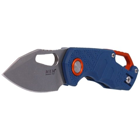Nóż składany MKM Isonzo Clip Point Blue FRN, Stonewashed N690 by Jesper Voxnæs (MK FX03-3PBL) MKM - Maniago Knife Makers