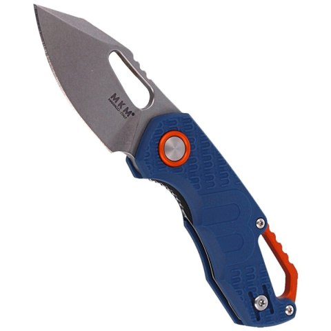 Nóż składany MKM Isonzo Clip Point Blue FRN, Stonewashed N690 by Jesper Voxnæs (MK FX03-3PBL) MKM - Maniago Knife Makers