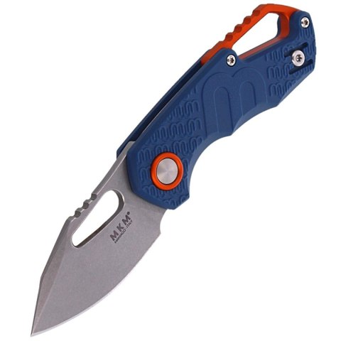 Nóż składany MKM Isonzo Clip Point Blue FRN, Stonewashed N690 by Jesper Voxnæs (MK FX03-3PBL) MKM - Maniago Knife Makers