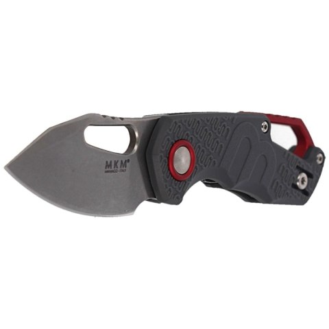 Nóż składany MKM Isonzo Clip Point Grey FRN, Stonewashed N690 by Jesper Voxnæs (MK FX03-3PGY) MKM - Maniago Knife Makers