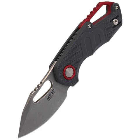 Nóż składany MKM Isonzo Clip Point Grey FRN, Stonewashed N690 by Jesper Voxnæs (MK FX03-3PGY) MKM - Maniago Knife Makers