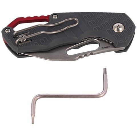 Nóż składany MKM Isonzo Clip Point Grey FRN, Stonewashed N690 by Jesper Voxnæs (MK FX03-3PGY) MKM - Maniago Knife Makers