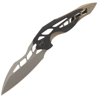 Nóż składany WE Knife Arrakis Champagne Ti / CF, Satin M390 by Elijah Isham (906CF-A MYSTERY BOX) WE Knife