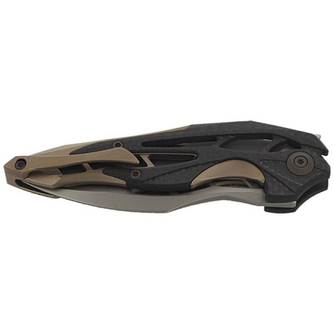 Nóż składany WE Knife Arrakis Champagne Ti / CF, Satin M390 by Elijah Isham (906CF-A MYSTERY BOX) WE Knife