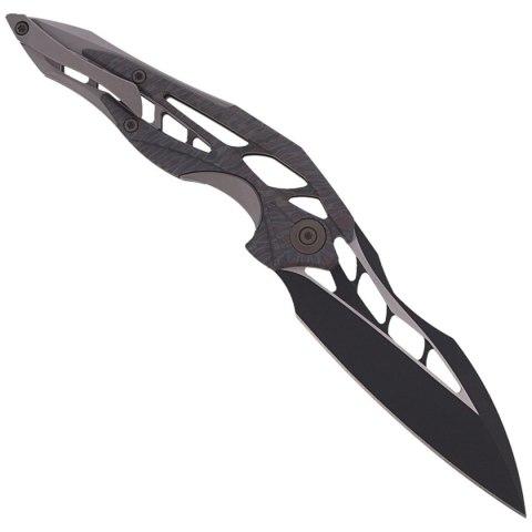 Nóż składany WE Knife Arrakis Flamed / Gray Titanium, Black Stonewashed by Elijah Isham (906G MYSTERY BOX) WE Knife