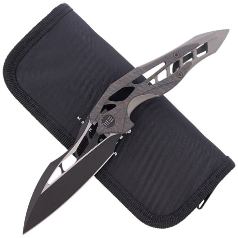 Nóż składany WE Knife Arrakis Flamed / Gray Titanium, Black Stonewashed by Elijah Isham (906G MYSTERY BOX) WE Knife