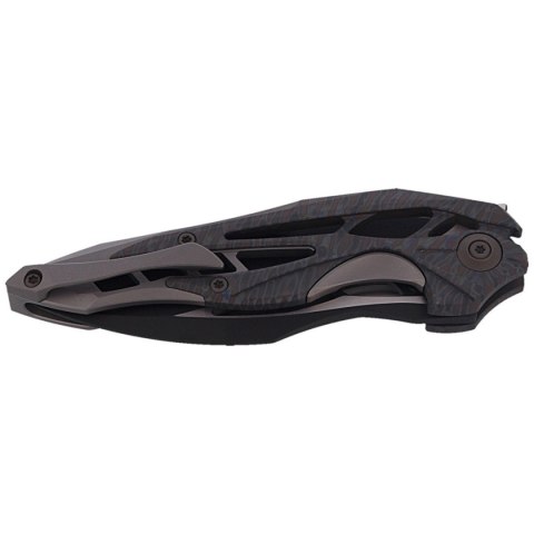 Nóż składany WE Knife Arrakis Flamed / Gray Titanium, Black Stonewashed by Elijah Isham (906G MYSTERY BOX) WE Knife