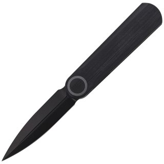 Nóż składany WE Knife Eidolon Dagger Black G10, Black Stonewashed by Justin Lundquist (WE19074 B-B) WE Knife