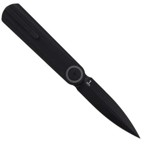 Nóż składany WE Knife Eidolon Dagger Black G10, Black Stonewashed by Justin Lundquist (WE19074 B-B) WE Knife