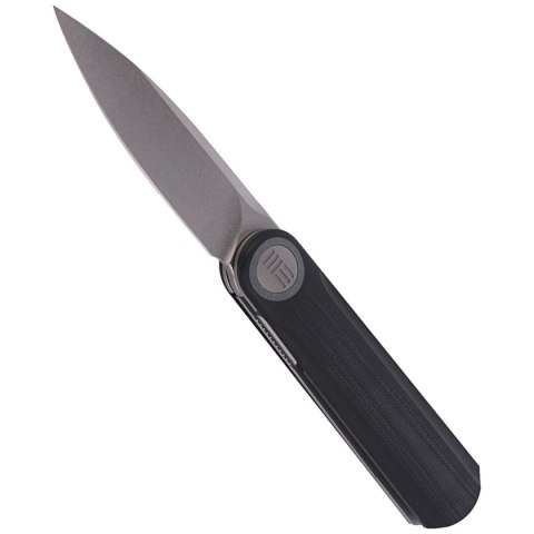 Nóż składany WE Knife Eidolon Drop Point Black G10, Stonewashed CPM 20CV by Justin Lundquist (WE19074A-B) WE Knife