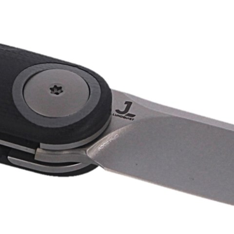 Nóż składany WE Knife Eidolon Drop Point Black G10, Stonewashed CPM 20CV by Justin Lundquist (WE19074A-B) WE Knife