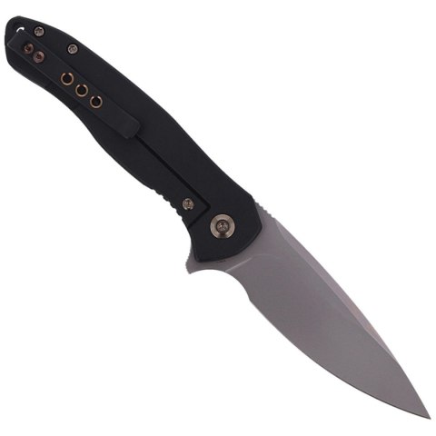 Nóż składany WE Knife Kitefin Black Titanium, Polished Bead Blasted CPM S35VN (2001E) WE Knife