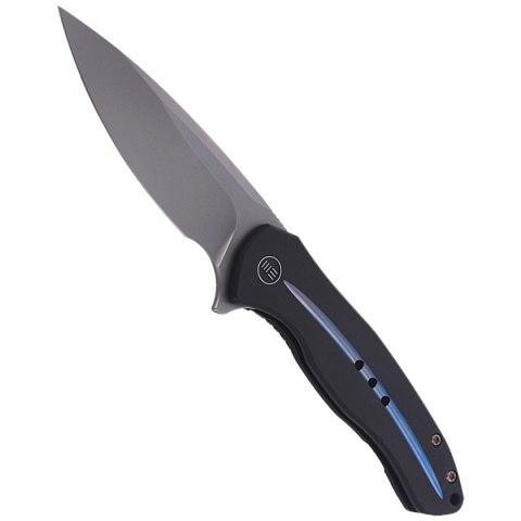 Nóż składany WE Knife Kitefin Black Titanium, Polished Bead Blasted CPM S35VN (2001E) WE Knife
