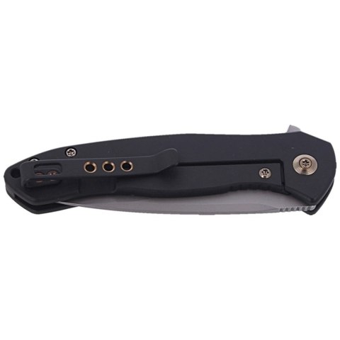 Nóż składany WE Knife Kitefin Black Titanium, Polished Bead Blasted CPM S35VN (2001E) WE Knife