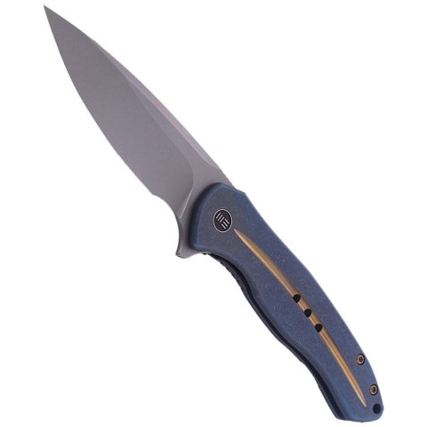 Nóż składany WE Knife Kitefin Blue Titanium, Polished Bead Blasted CPM S35VN (2001F) WE Knife