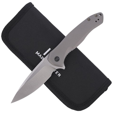 Nóż składany WE Knife Kitefin Gray Titanium, Satin Finish CPM S35VN (2001H) WE Knife