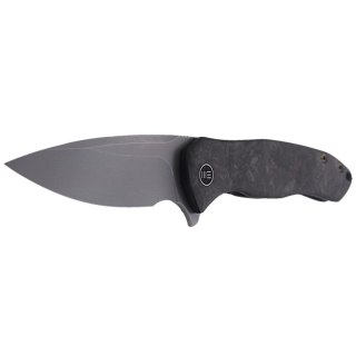 Nóż składany WE Knife Kitefin Marble Carbon Fiber / Black Ti, Polished Bead Blasted CPM S35VN (2001A) WE Knife