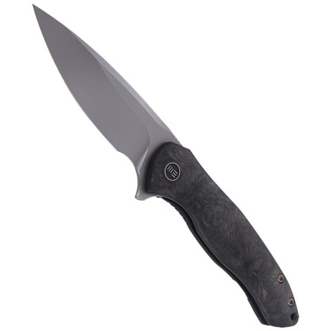 Nóż składany WE Knife Kitefin Marble Carbon Fiber / Black Ti, Polished Bead Blasted CPM S35VN (2001A) WE Knife