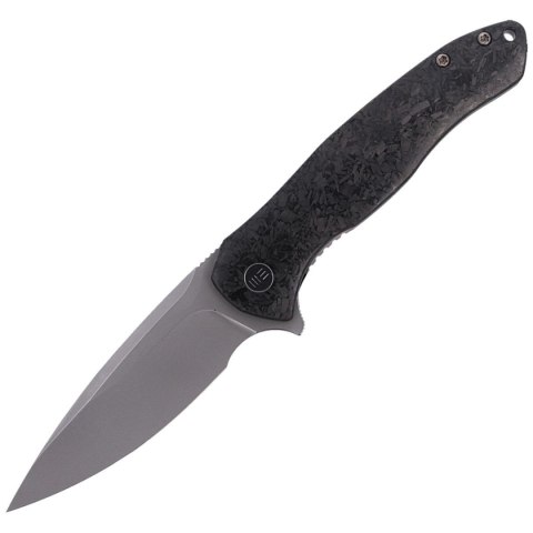 Nóż składany WE Knife Kitefin Shredded Carbon Fiber / Gray Ti, Polished Bead Blasted CPM S35VN (2001B) WE Knife