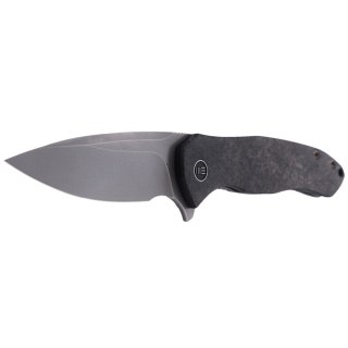Nóż składany WE Knife Kitefin Shredded Carbon Fiber / Gray Ti, Polished Bead Blasted CPM S35VN (2001B) WE Knife
