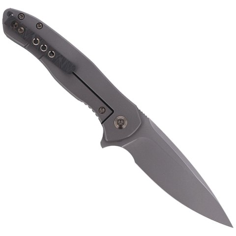 Nóż składany WE Knife Kitefin Shredded Carbon Fiber / Gray Ti, Polished Bead Blasted CPM S35VN (2001B) WE Knife