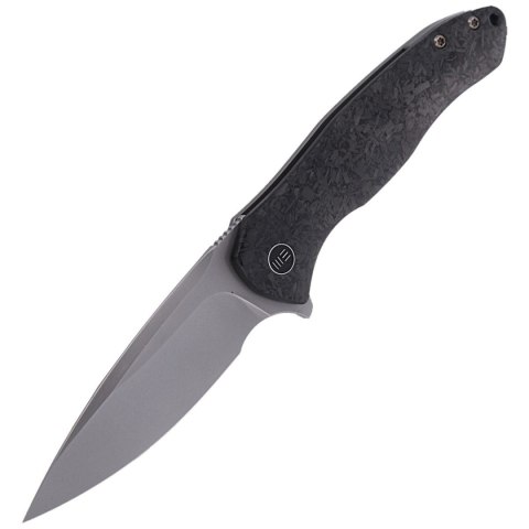 Nóż składany WE Knife Kitefin Shredded Carbon Fiber / Gray Ti, Polished Bead Blasted CPM S35VN (2001B) WE Knife