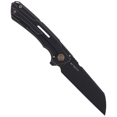 Nóż składany WE Knife Mini Buster Antique Bronze Titanium, Black Stonewashed CPM 20CV by Snecx Tan (2003B) WE Knife