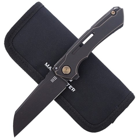 Nóż składany WE Knife Mini Buster Antique Bronze Titanium, Black Stonewashed CPM 20CV by Snecx Tan (2003B) WE Knife