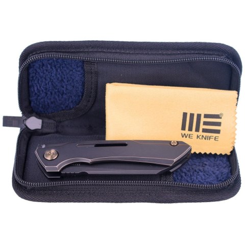 Nóż składany WE Knife Mini Buster Antique Bronze Titanium, Black Stonewashed CPM 20CV by Snecx Tan (2003B) WE Knife