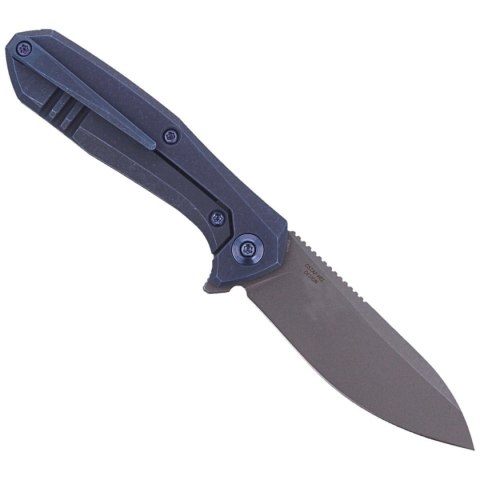 Nóż składany WE Knife Mote Blue Titanium, Gray Stonewashed CPM S35VN by Ostap Hel (2005B) WE Knife