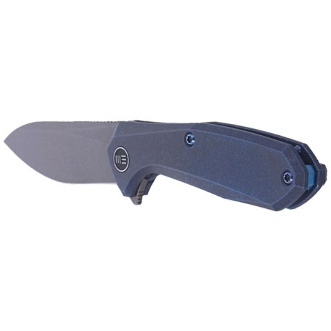 Nóż składany WE Knife Mote Blue Titanium, Gray Stonewashed CPM S35VN by Ostap Hel (2005B) WE Knife