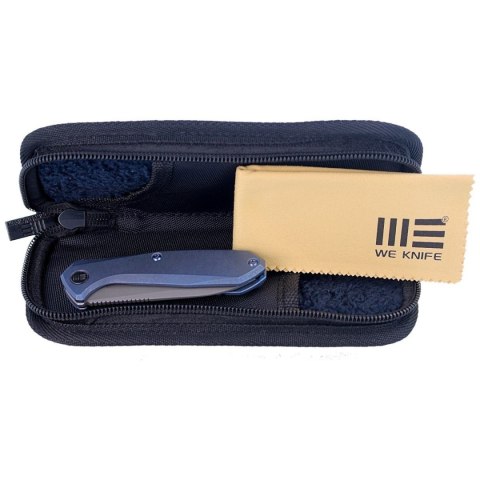 Nóż składany WE Knife Mote Blue Titanium, Gray Stonewashed CPM S35VN by Ostap Hel (2005B) WE Knife