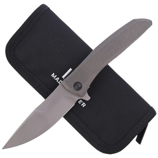 Nóż składany WE Knife Scoppio Gray Titanium, Stonewash by Toni Tietzel (923B) WE Knife