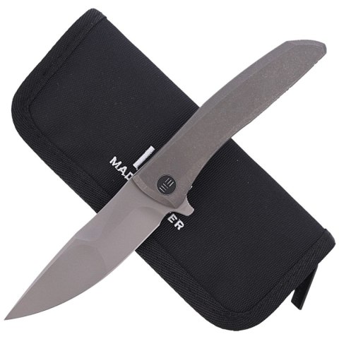 Nóż składany WE Knife Scoppio Gray Titanium, Stonewash by Toni Tietzel (923B) WE Knife