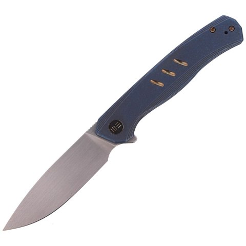 Nóż składany WE Knife Seer LE No 142/610 Blue Titanium, Rubber Silver CPM 20CV (WE20015-2) WE Knife