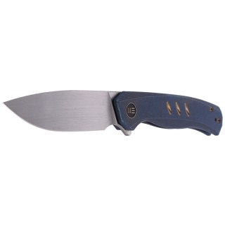 Nóż składany WE Knife Seer LE No 142/610 Blue Titanium, Rubber Silver CPM 20CV (WE20015-2) WE Knife