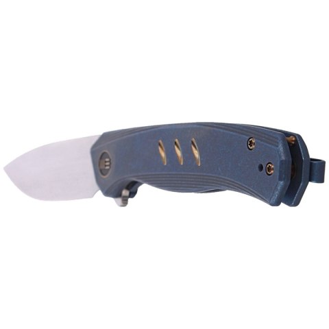 Nóż składany WE Knife Seer LE No 142/610 Blue Titanium, Rubber Silver CPM 20CV (WE20015-2) WE Knife