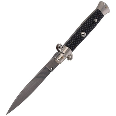 Nóż sprężynowy Frank Beltrame Stiletto Carbon Fiber 23cm (FB 23/37CF) Frank Beltrame
