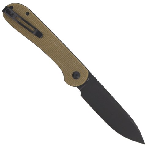CIVIVI Knife Button Lock Elementum Olive Micarta, Black Stonewashed (C2103B) Civivi by WE Knife